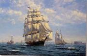 unknow artist Seascape, boats, ships and warships. 15 oil painting on canvas